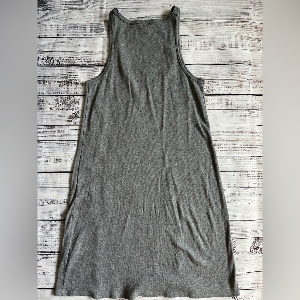 Ralph Lauren ribbed tank sleep dress fitted gray size XL 100% cotton - Picture 3 of 6